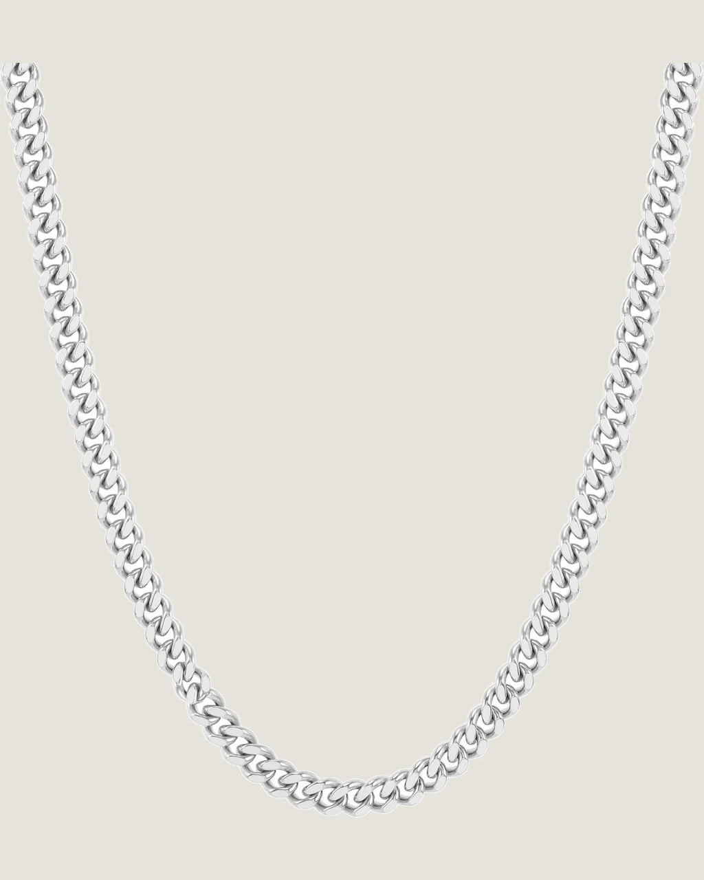 Stainless Steel Cuban Link Chain Necklaces Jewelry for Men