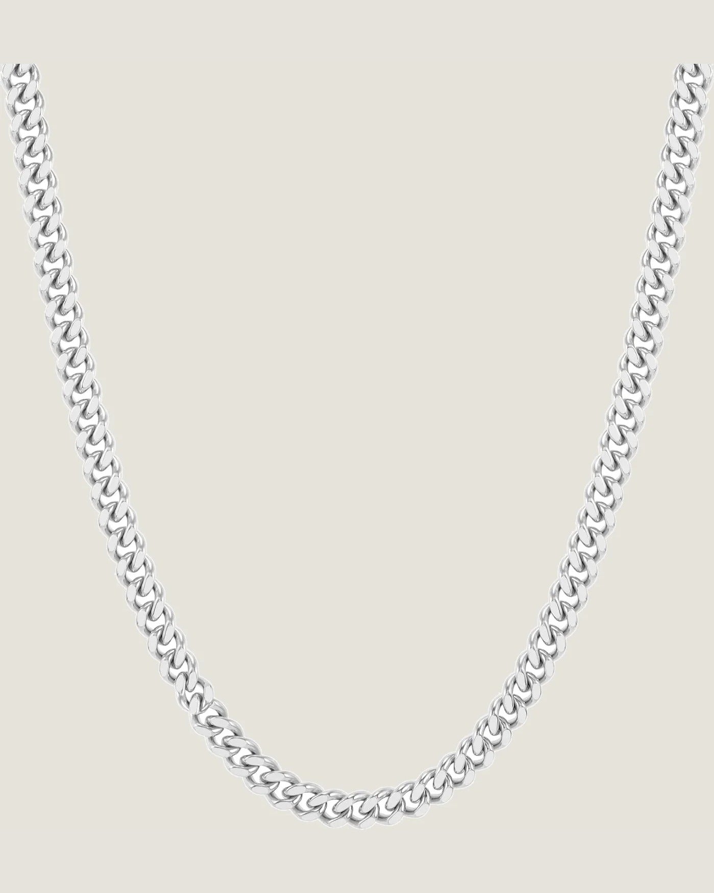 Stainless Steel Cuban Link Chain Necklaces Jewelry for Men