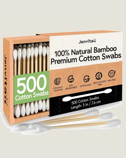 500-count box of bamboo cotton swabs
