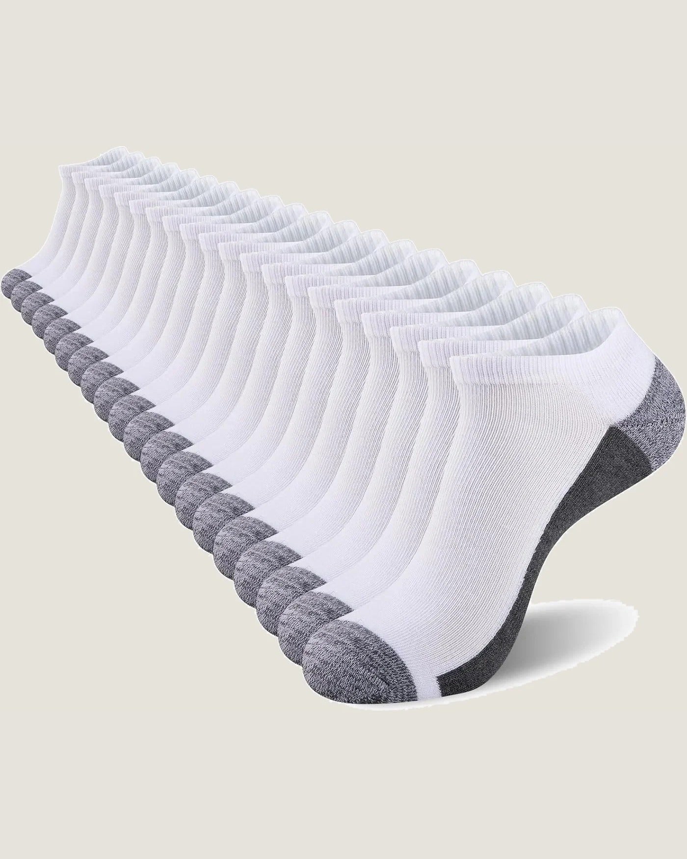 Men Athletic Ankle Socks 12 Pack Low Cut Short Cushion Casual Sock（12 Pairs）
