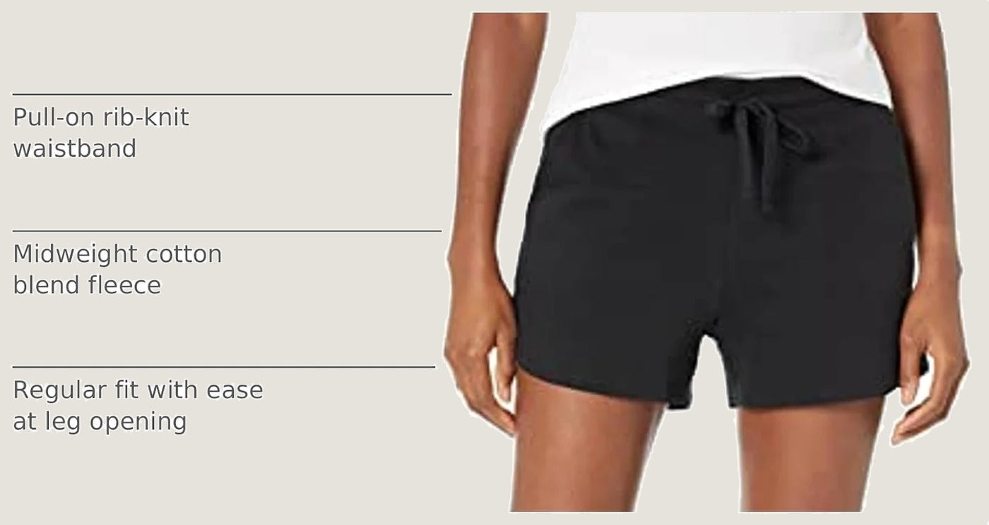 Women'S Fleece Sweat Shorts with Pockets, 3.5" Inseam