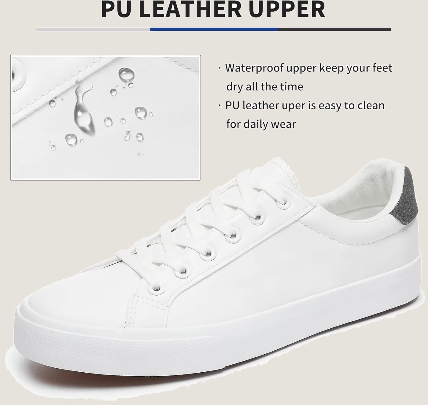 White Court Sneakers — angle