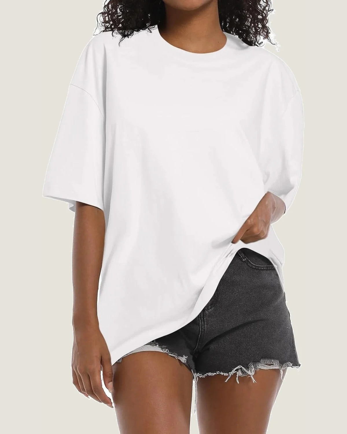 Womens Washed Vintage Oversized T-Shirt Baggy Workout Tops Short Sleeve Cotton Tshirts Streetwear Boyfriend Tee