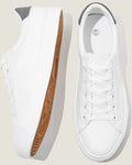 White Court Sneakers — side profile