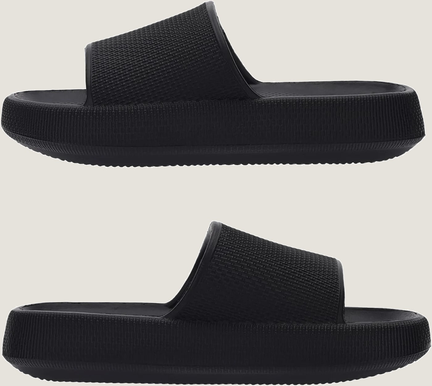 Pillow Slippers for Women and Men Thick Sole Ultra Cushion Slides