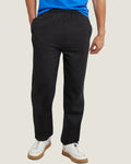 Essential sweatpants in black, front view