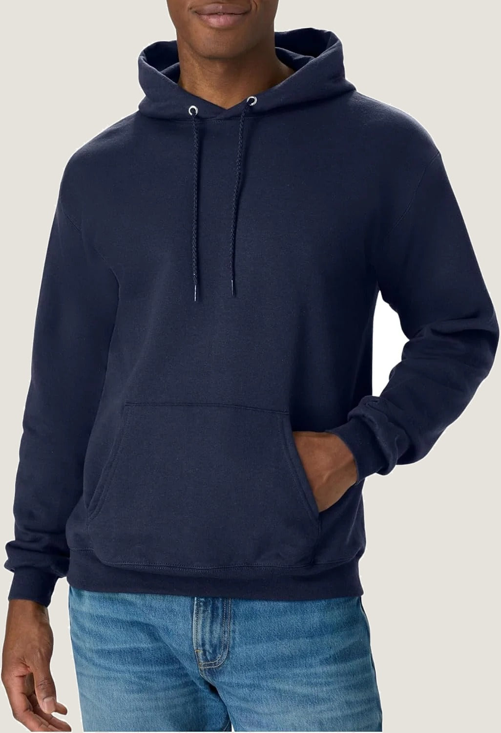 Fleece Hoodie — Navy