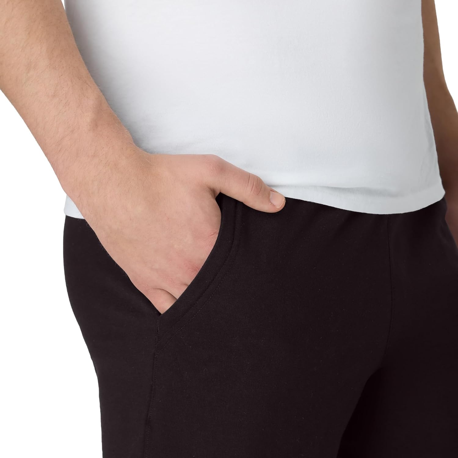 Men'S Originals Cotton Pockets, Pull-On Jersey Gym Shorts, 7"