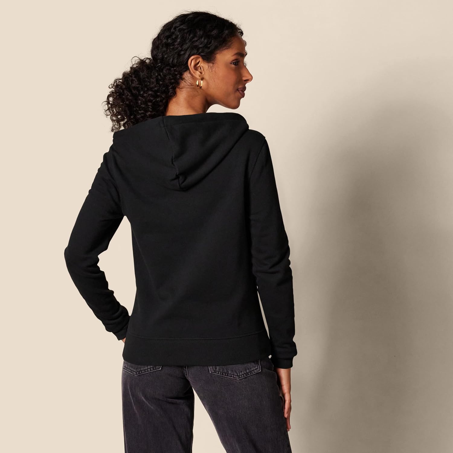 Women'S Midweight Fleece Full-Zip Hoodie with Drawstring (Available in plus Size)