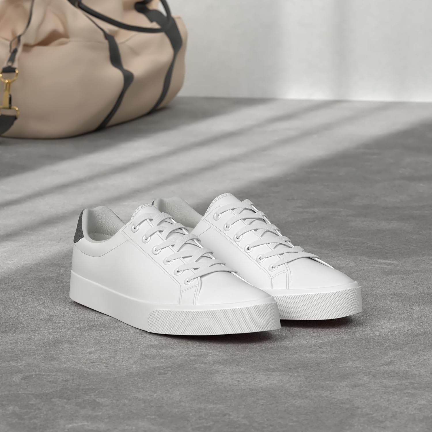 White Court Sneakers — detail
