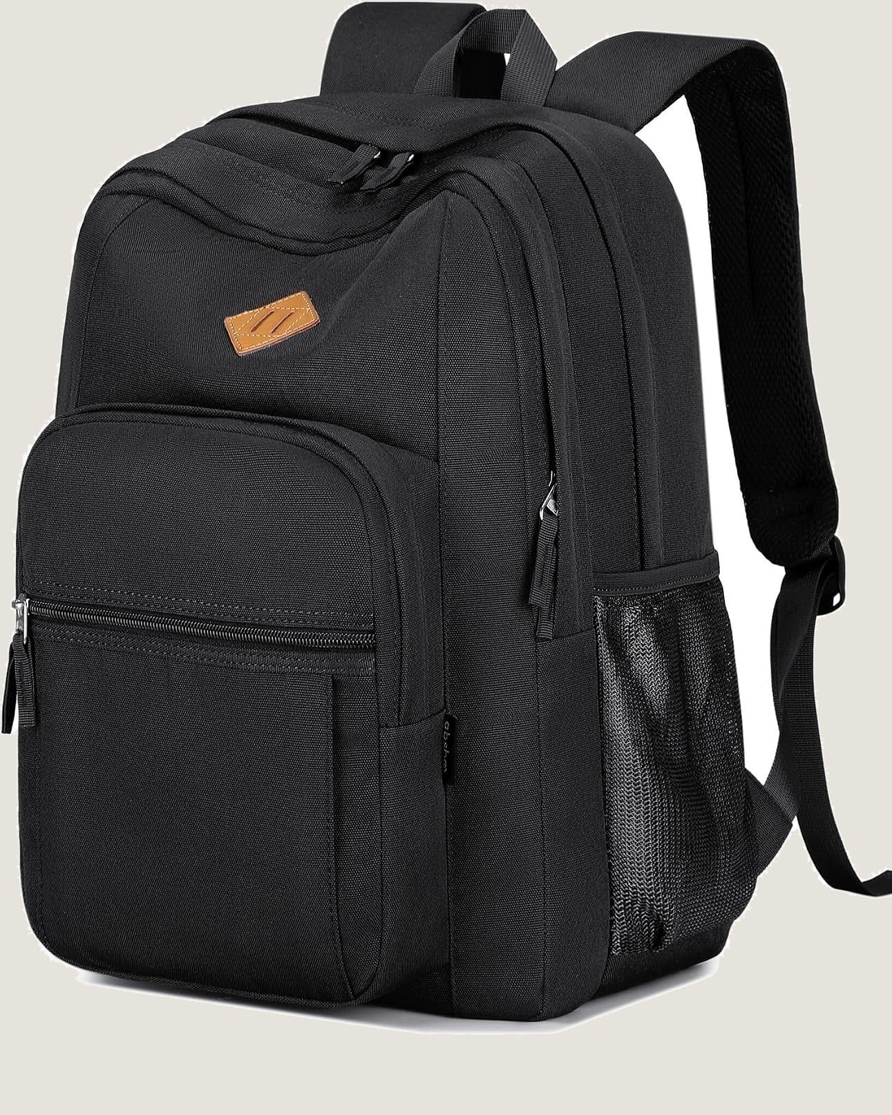 Classical Basic Womens Travel Backpack for College Men Water Resistant Bookbag (Black)