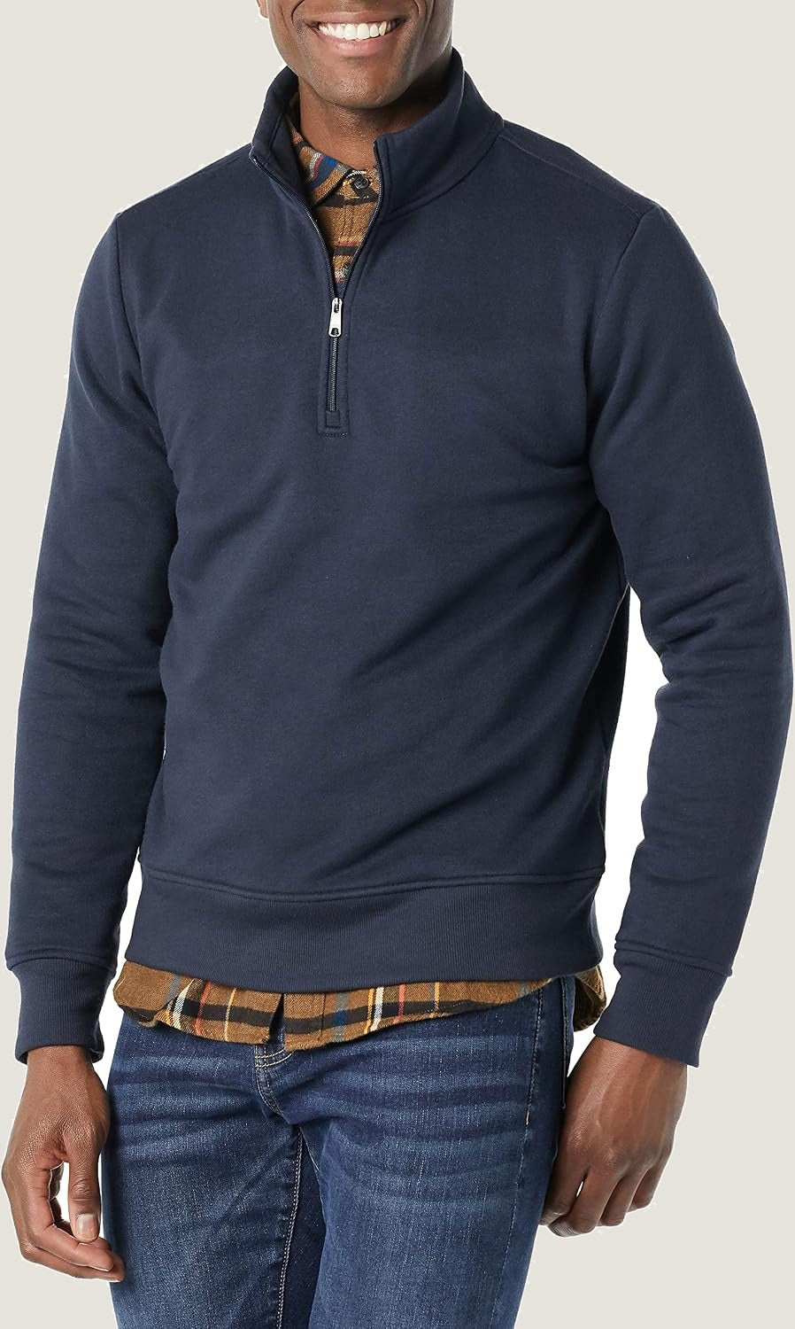 Quarter-Zip Fleece — Navy