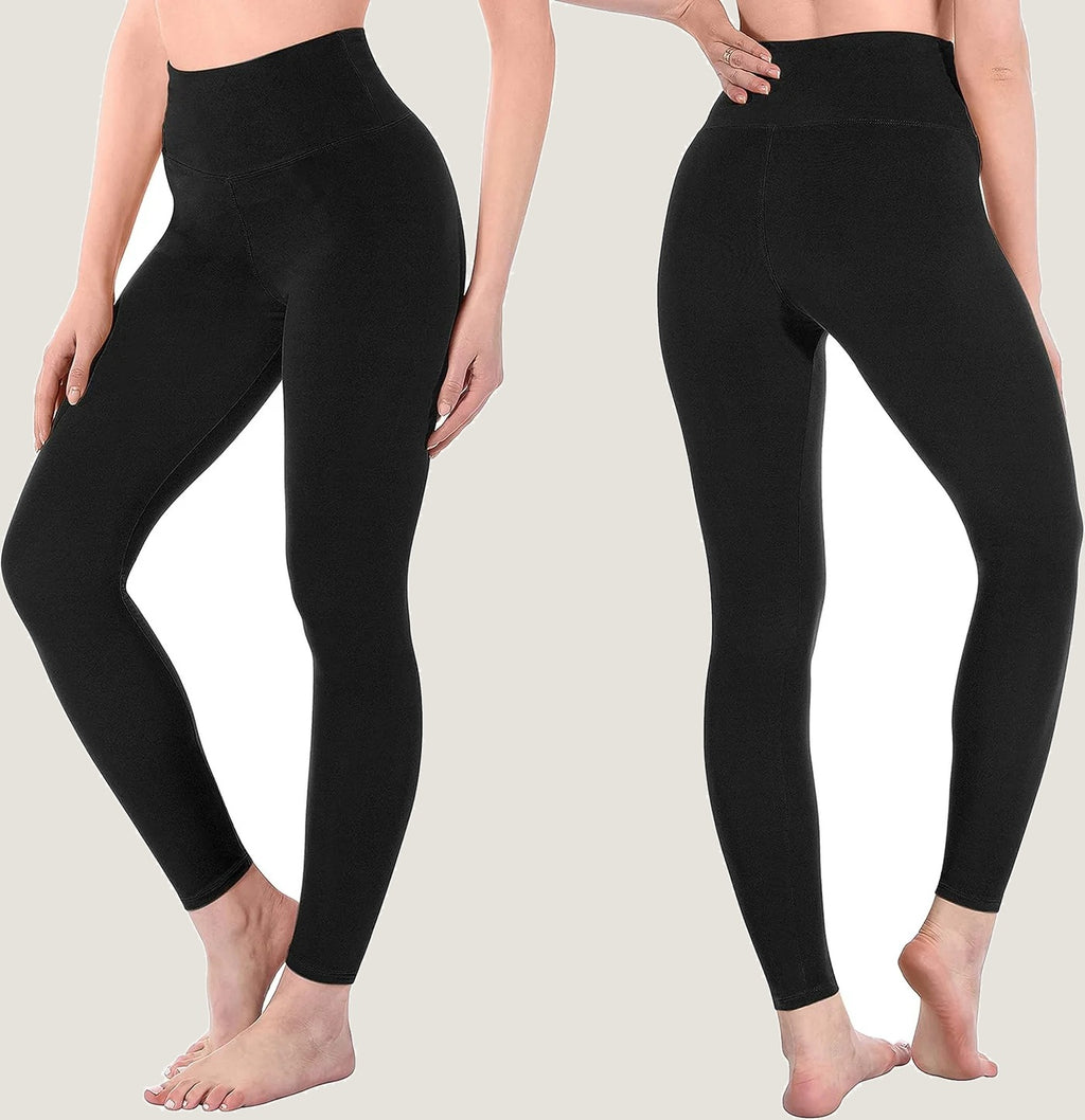 High Waisted Leggings for Women - Full Length Capri Buttery Soft Yoga Pants for Workout Athletic