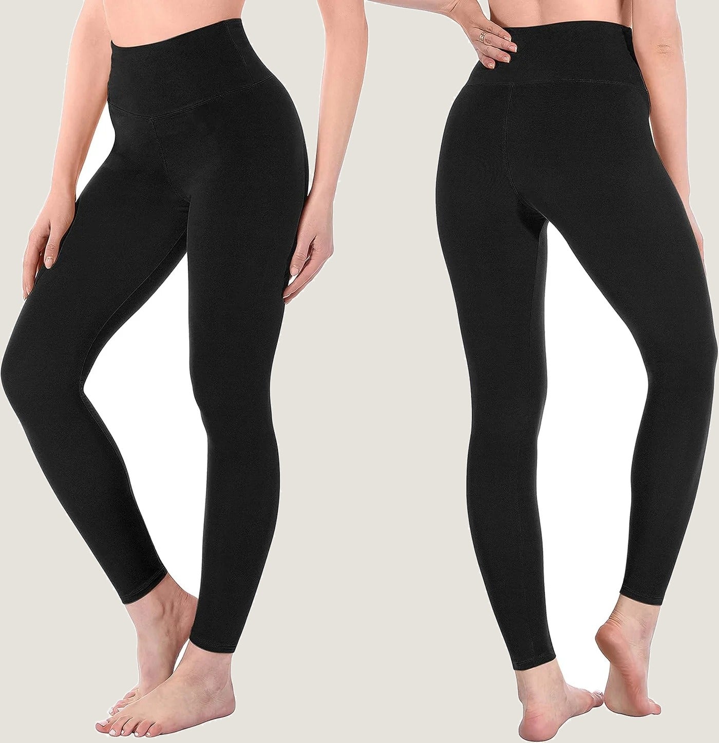 High Waisted Leggings for Women - Full Length Capri Buttery Soft Yoga Pants for Workout Athletic