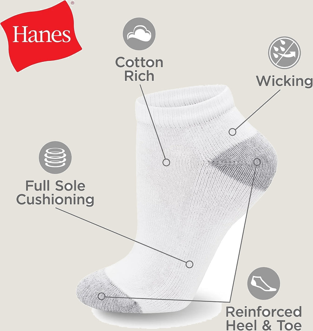 Women'S Cushioned Athletic Ankle Socks (10-Pack)