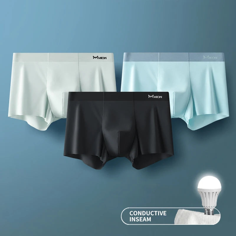 Seamless boxer briefs flat lay