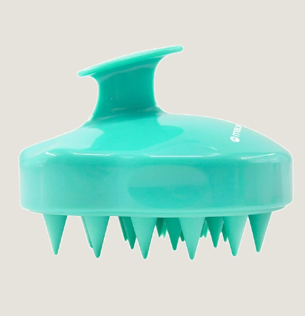Maxsoft scalp massager, front view of silicone bristles