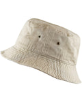 Khaki cotton bucket hat, packable