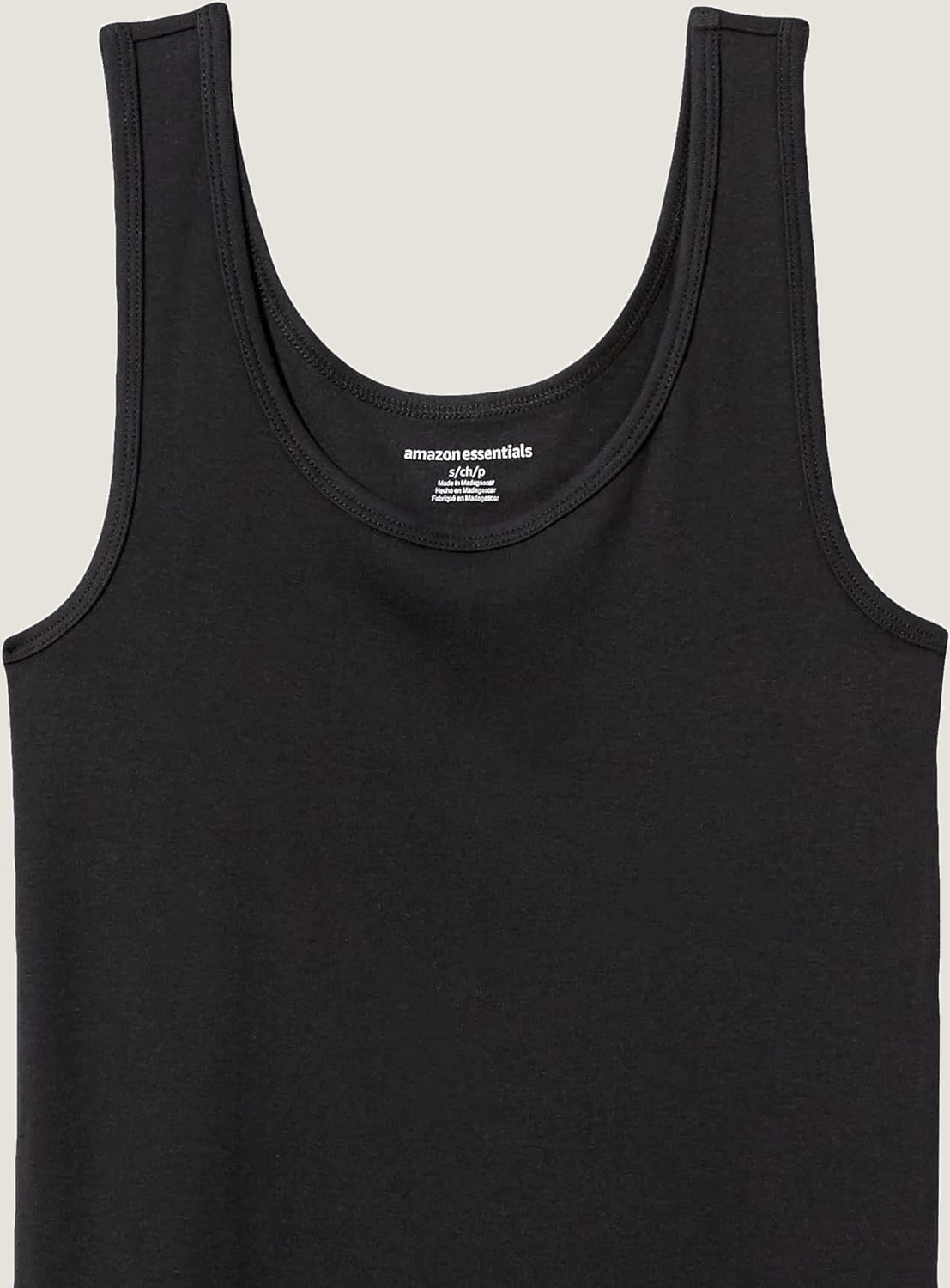 Women'S Slim-Fit Ribbed Scoop Neck Tank Tops, Pack of 2